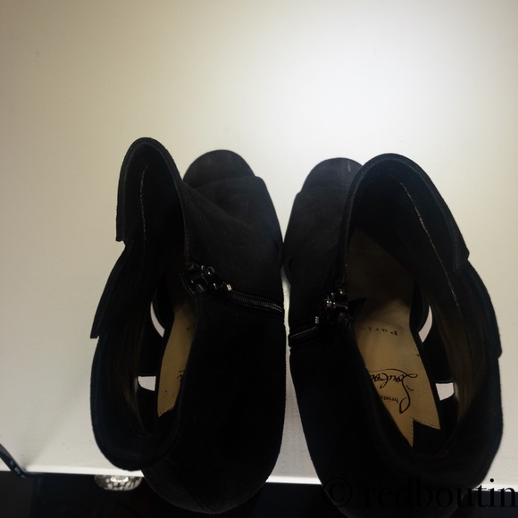 🔴SOLDBelfeconica black suede Bootie 40.5 - Picture 6 of 8